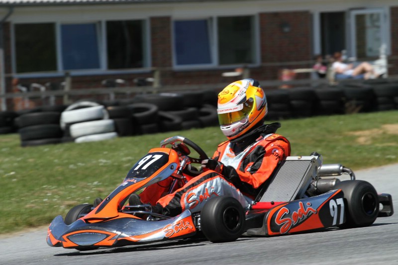 Ole Petersen i sin KF2 gokart
(Foto: Anders T.)